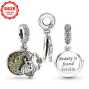2025 novos encantos disney ponto colar & brincos plata de ley 925 prata pingente contas originais das mulheres pulseiras diy jóias presente