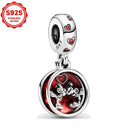 2025 novos encantos disney ponto colar & brincos plata de ley 925 prata pingente contas originais das mulheres pulseiras diy jóias presente