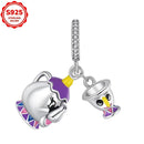 2025 novos encantos disney ponto colar & brincos plata de ley 925 prata pingente contas originais das mulheres pulseiras diy jóias presente