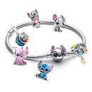 2025 novos encantos disney ponto colar & brincos plata de ley 925 prata pingente contas originais das mulheres pulseiras diy jóias presente