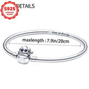 2025 novos encantos disney ponto colar & brincos plata de ley 925 prata pingente contas originais das mulheres pulseiras diy jóias presente