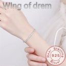 Deslumbrante 925 prata esterlina tênis pulseira rosa ouro brilhante zircônia cúbica pulseira jóias de casamento presente