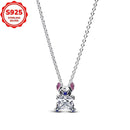 2025 novos encantos disney ponto colar & brincos plata de ley 925 prata pingente contas originais das mulheres pulseiras diy jóias presente