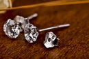 Cristal zircão real 925 brincos de prata esterlina canal zircônia cúbica brincos de prata para mulheres jóias de prata esterlina