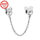 2025 novos encantos disney ponto colar & brincos plata de ley 925 prata pingente contas originais das mulheres pulseiras diy jóias presente