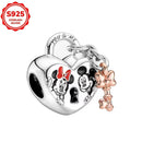 2025 novos encantos disney ponto colar & brincos plata de ley 925 prata pingente contas originais das mulheres pulseiras diy jóias presente