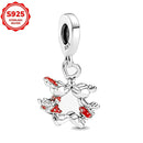 2025 novos encantos disney ponto colar & brincos plata de ley 925 prata pingente contas originais das mulheres pulseiras diy jóias presente