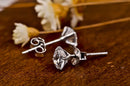 Cristal zircão real 925 brincos de prata esterlina canal zircônia cúbica brincos de prata para mulheres jóias de prata esterlina
