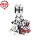 2025 novos encantos disney ponto colar & brincos plata de ley 925 prata pingente contas originais das mulheres pulseiras diy jóias presente