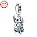 2025 novos encantos disney ponto colar & brincos plata de ley 925 prata pingente contas originais das mulheres pulseiras diy jóias presente