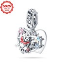2025 novos encantos disney ponto colar & brincos plata de ley 925 prata pingente contas originais das mulheres pulseiras diy jóias presente