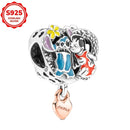 2025 novos encantos disney ponto colar & brincos plata de ley 925 prata pingente contas originais das mulheres pulseiras diy jóias presente