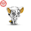 2025 novos encantos disney ponto colar & brincos plata de ley 925 prata pingente contas originais das mulheres pulseiras diy jóias presente