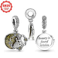 2025 novos encantos disney ponto colar & brincos plata de ley 925 prata pingente contas originais das mulheres pulseiras diy jóias presente