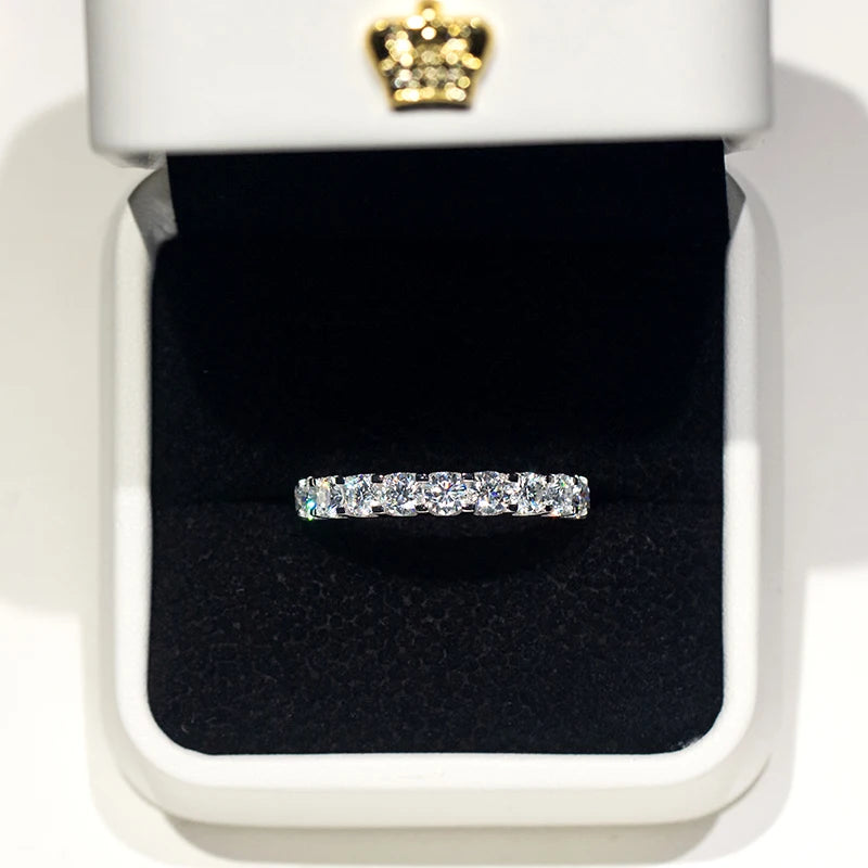 Jóias 925 prata esterlina com certificado gra moda 2-3mm