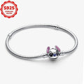 2025 novos encantos disney ponto colar & brincos plata de ley 925 prata pingente contas originais das mulheres pulseiras diy jóias presente