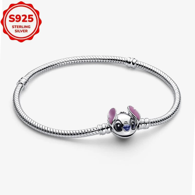 2025 novos encantos disney ponto colar & brincos plata de ley 925 prata pingente contas originais das mulheres pulseiras diy jóias presente