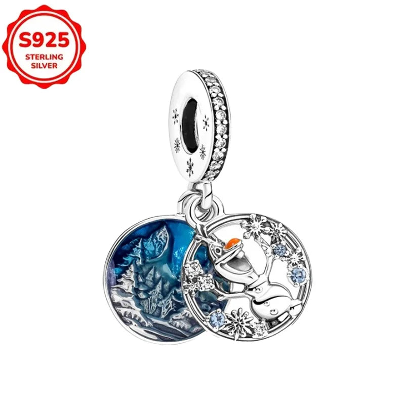 2025 novos encantos disney ponto colar & brincos plata de ley 925 prata pingente contas originais das mulheres pulseiras diy jóias presente