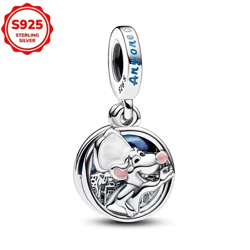 2025 novos encantos disney ponto colar & brincos plata de ley 925 prata pingente contas originais das mulheres pulseiras diy jóias presente