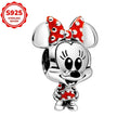 2025 novos encantos disney ponto colar & brincos plata de ley 925 prata pingente contas originais das mulheres pulseiras diy jóias presente