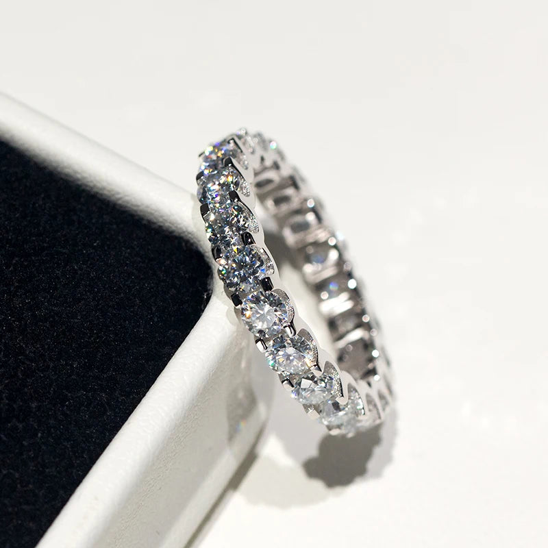 Jóias 925 prata esterlina com certificado gra moda 2-3mm
